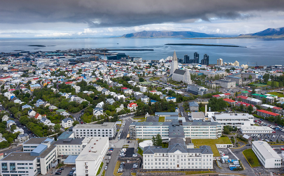 Aerial of Reykjavik